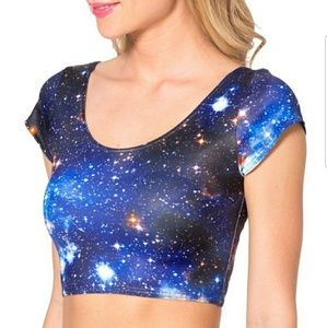 Black Milk Galaxy Blue Nana Top